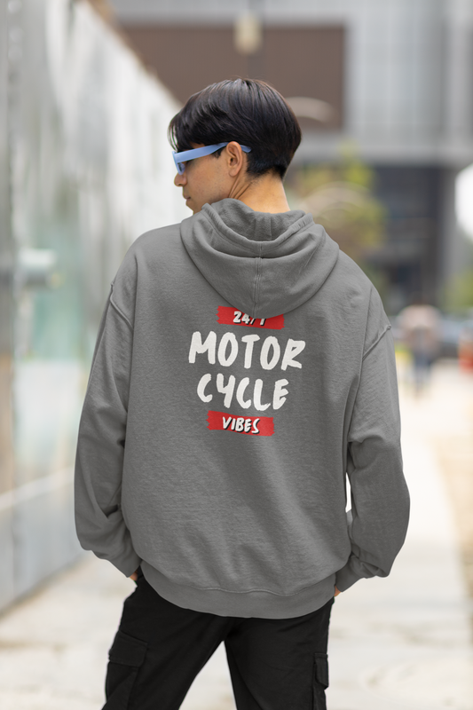 24/7 Motorcycle Vibes - Custom Motorcycle Streetwear Hoodie/T-Shirt. WickedLeisure.com