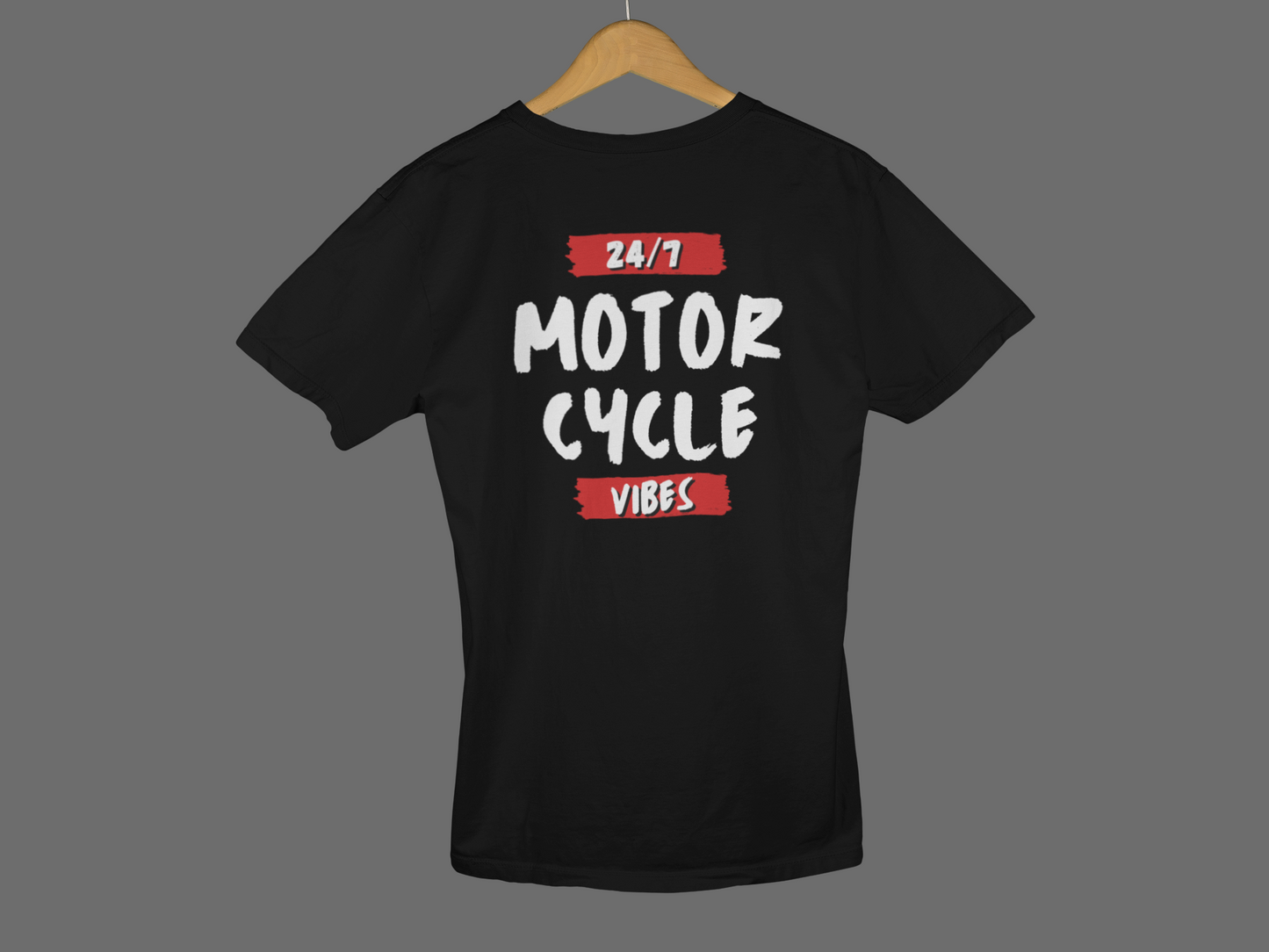 24/7 Motorcycle Vibes - Custom Motorcycle Streetwear Hoodie/T-Shirt. WickedLeisure.com