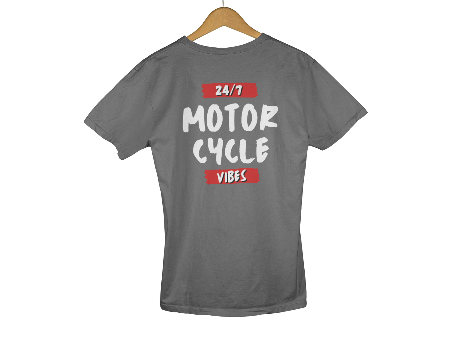 24/7 Motorcycle Vibes - Custom Motorcycle Streetwear Hoodie/T-Shirt. WickedLeisure.com