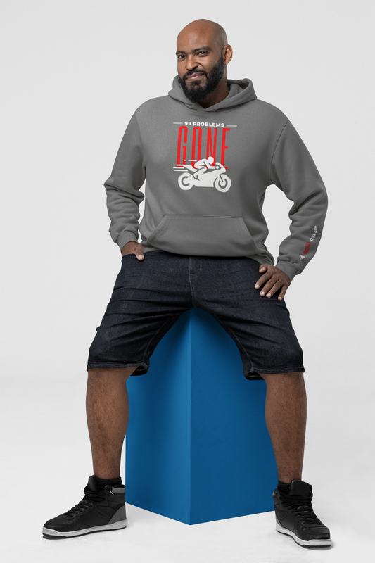 99 Problems Gone - Custom Motorcycle Streetwear Hoodie/T-Shirt. WickedLeisure.com