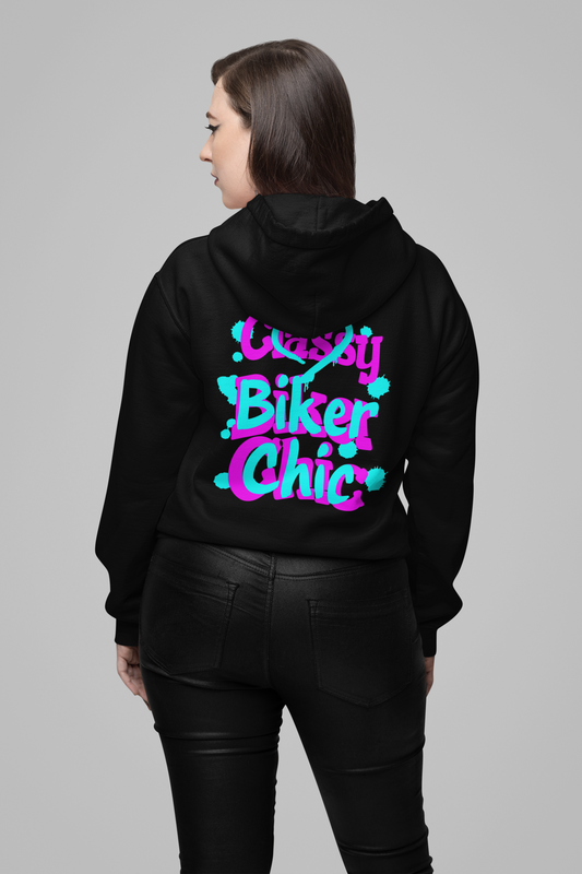 Classy Biker Chic - Custom Motorcycle Streetwear Hoodie/T-Shirt. WickedLeisure.com