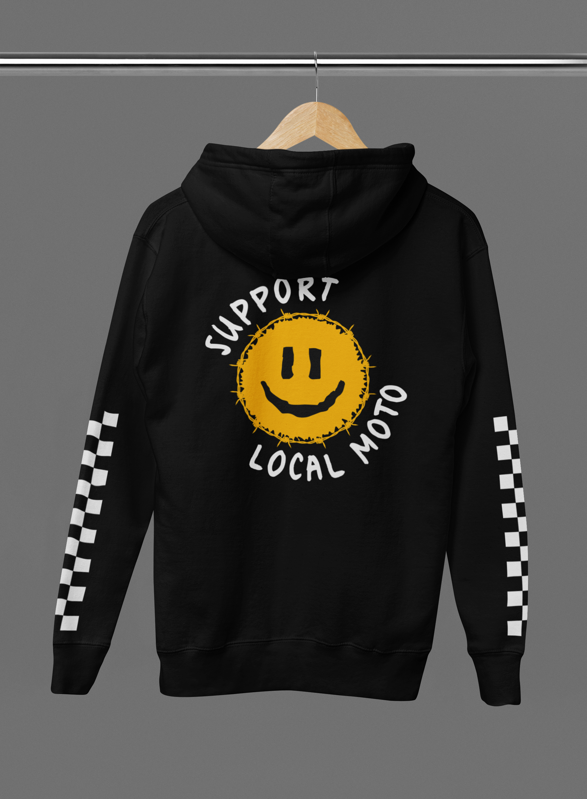 Support Local Moto - Custom Motorcycle Streetwear Hoodie/T-Shirt. WickedLeisure.com